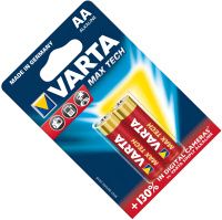 Батарейки щелочные AA Varta Max Tech 4706101412, 2 шт в блистере
