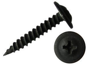 Изображение товара Саморез с прессшайбой фосфатированный, 3,5х55 (острый)