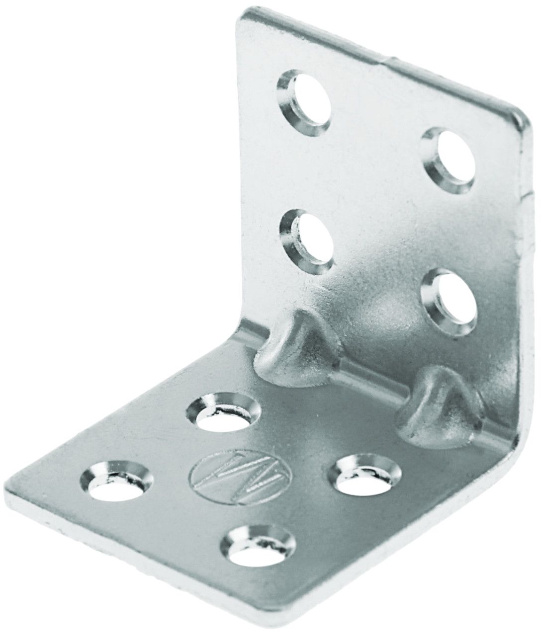 Уголок крепежный усиленный 32х32х30 мм, оцинкованная сталь - фото