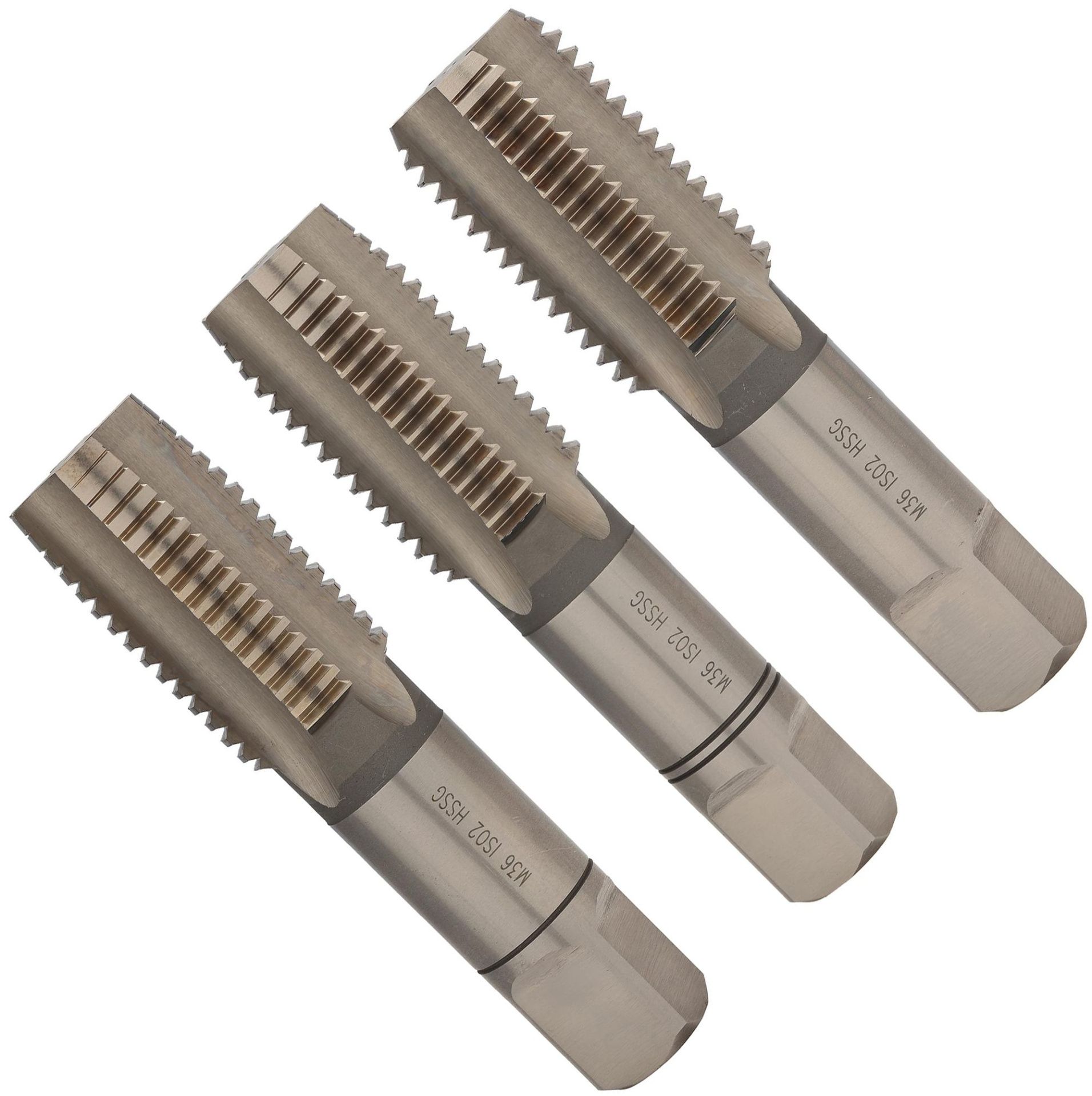  Метчик ручной М18х2,5 мм HSS-G Volkel 27362, метрическая резьба, комплект - 3 шт  - фото