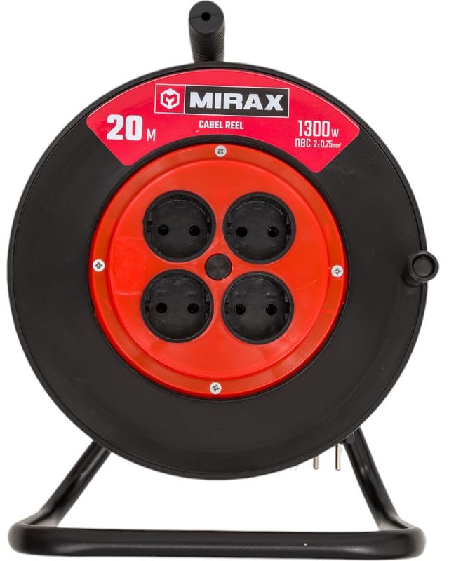 Удлинитель на катушке 20 м ПВС Mirax 55052-20 - фото
