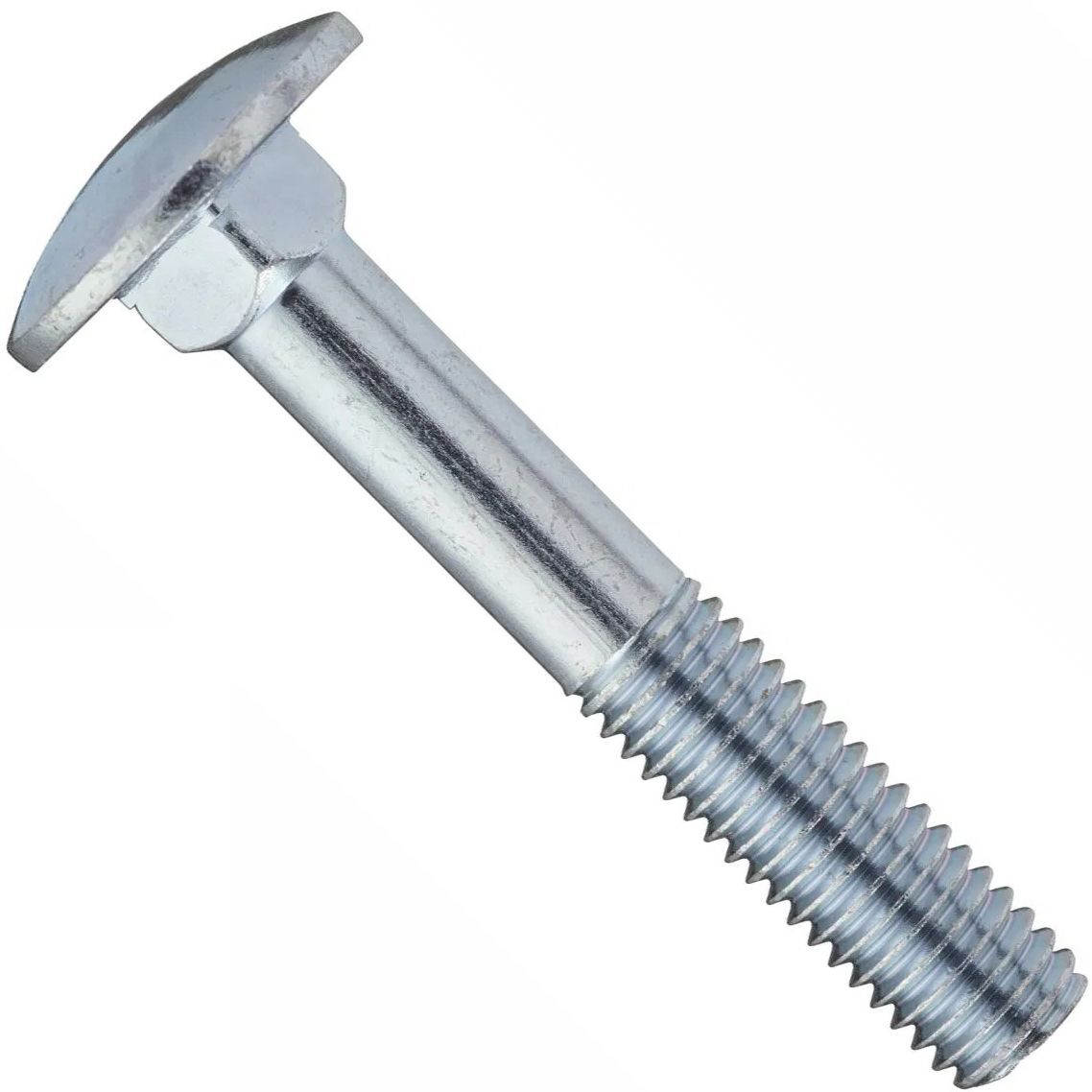 Болт мебельный М12х45 DIN 603, класс прочности 10.9, оцинкованная сталь - фото