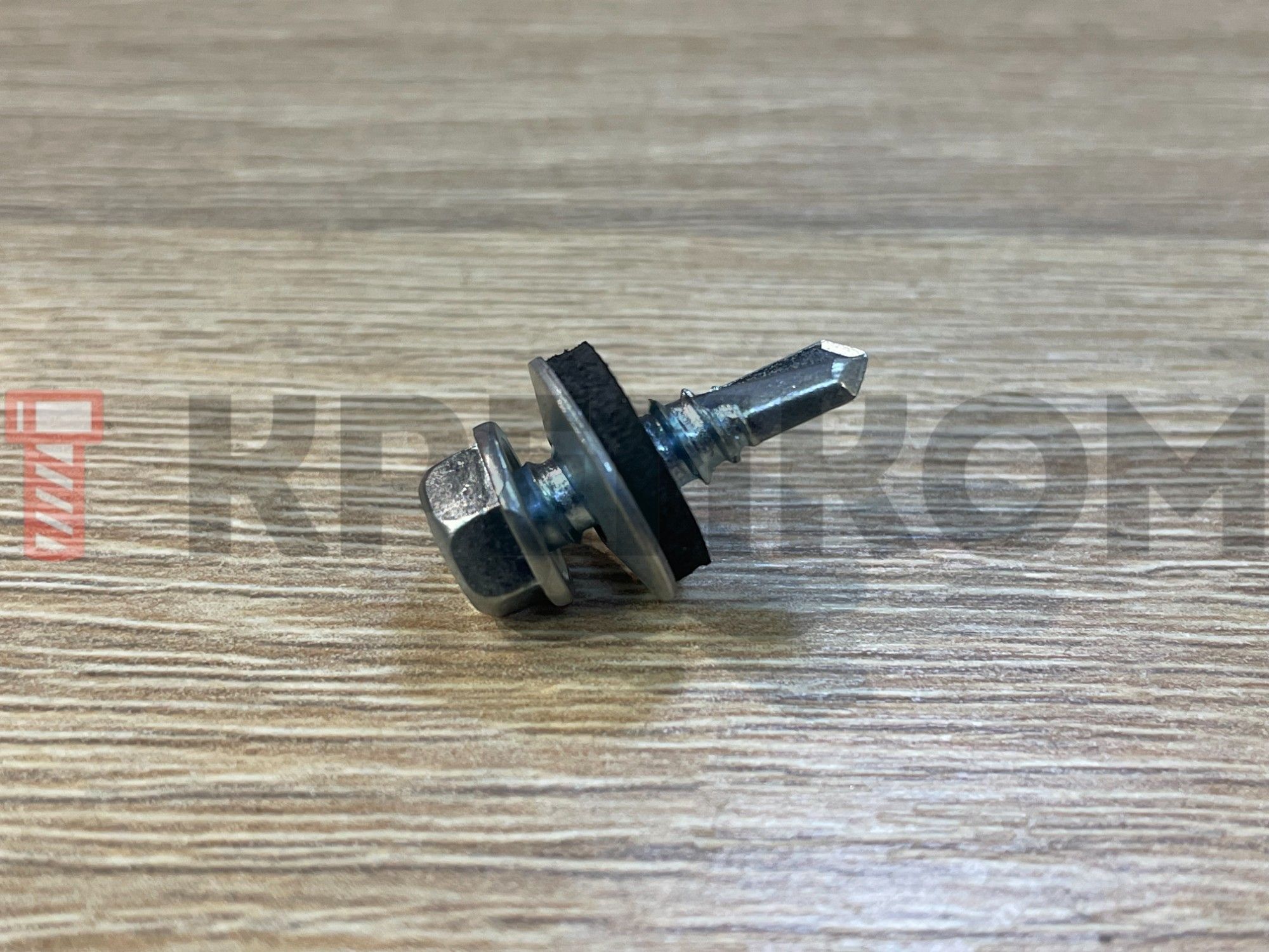 Саморез кровельный 5,5х19 мм со сверлом №3 и шайбой EPDM Daxmer 304287, оцинкованная сталь - фото
