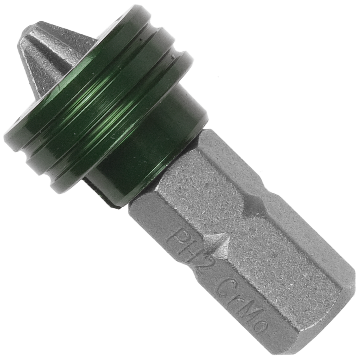 Бита с магнитным держателем-ограничителем 25 мм, PH2 Magnet-X Kraftool 26128-2-25-1, хромомолибденовая сталь - фото