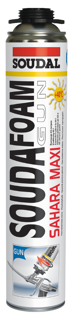 Изображение товара Монтажная пена Soudal SOUDAFOAM Maxi Sahara 870 мл 122479