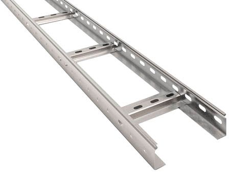 Лоток лестничный замковой НЛЗ 400x50x1,2 (оцинкованный) - фото
