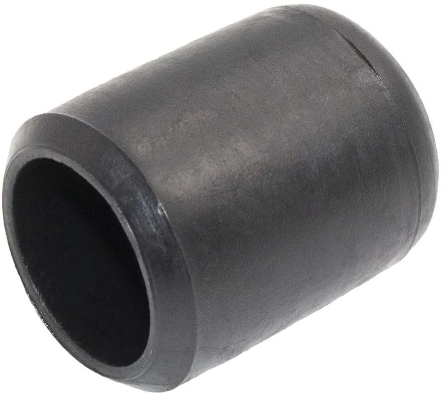 Заглушка 18 мм наружная для круглых труб НСЧК, пластик, черная (RAL 9005) - фото