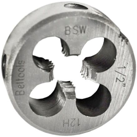 Плашка BSW 1 1/8"-7 D=65 мм РИ ri.126.157, углеродистая сталь - фото