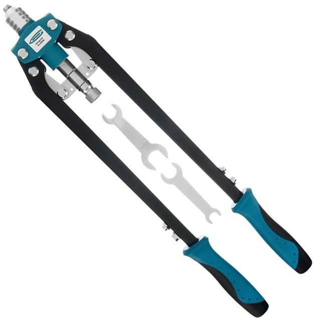 Заклепочник вытяжной двуручный 3.2-6.4 мм усиленный, Gross 40409 - фото