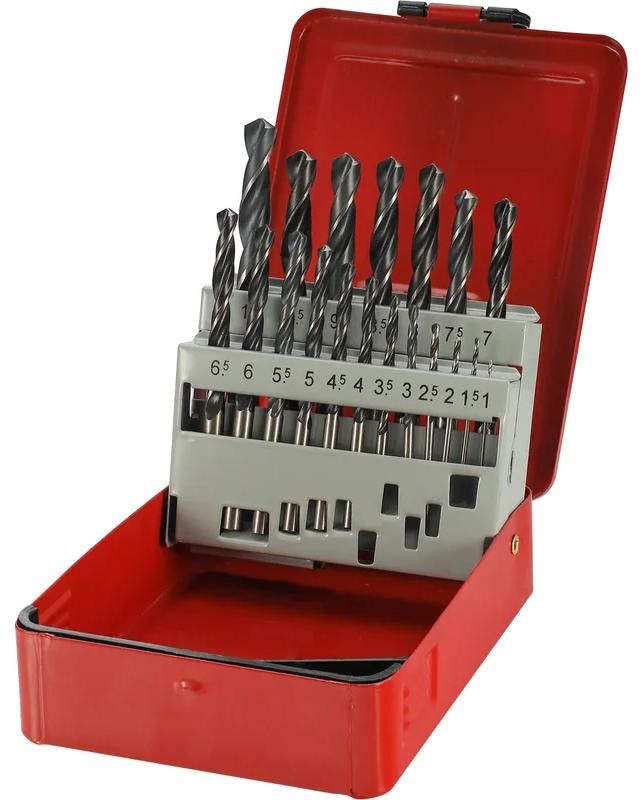 Набор сверл по металлу 1-10 мм HSS-R 118° DIN 338 H-Tools 205212HT, 19 шт  - фото