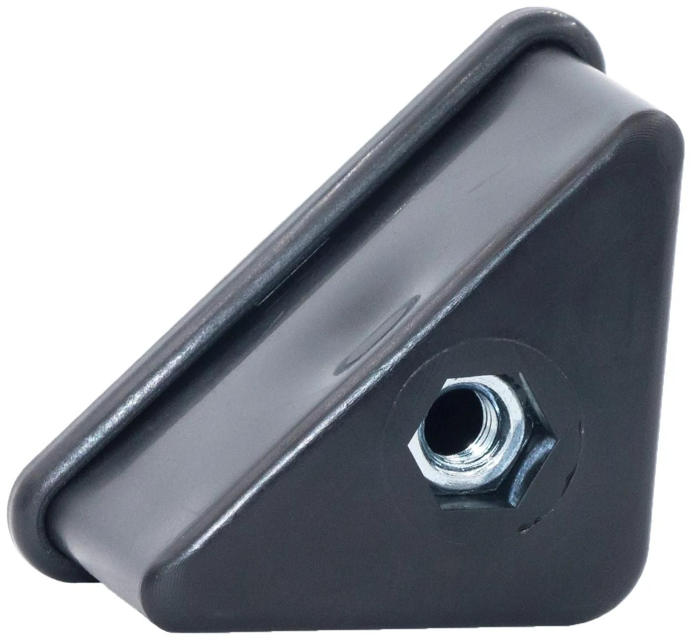 Опора с резьбовым отверстием M10 для равнополочных уголков 40х40 мм У40-40М10ЧН, пластик - фото