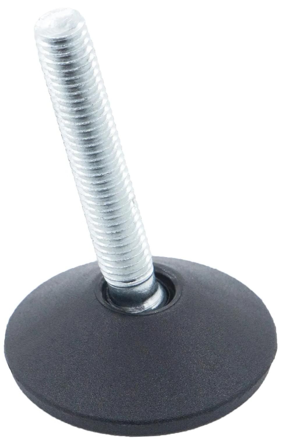 Опора регулируемая шарнирная с болтом М8х30 и основанием 40 мм 40ШМ8-30ЧН, пластик - фото