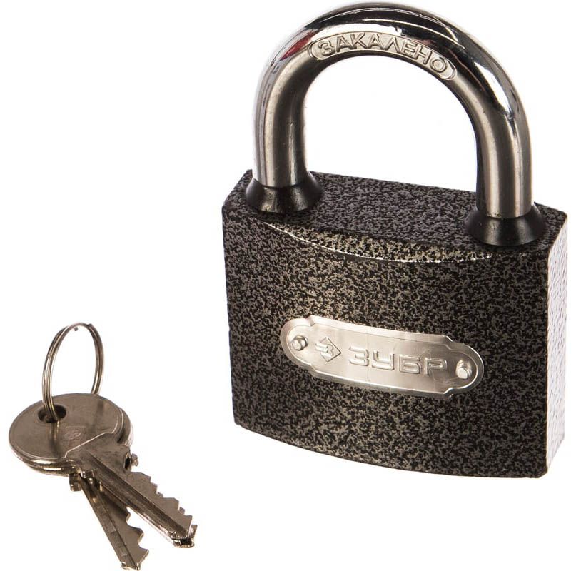 Замок навесной 75 мм Мастер ЗУБР 3712-75, сталь - фото