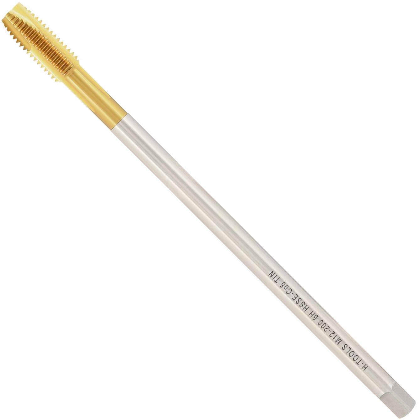Метчик машинный удлиненный М16х2 мм DIN 376 XL form B 6h HSSE-TiN H-Tools 32179THT, метрическая резьба - фото
