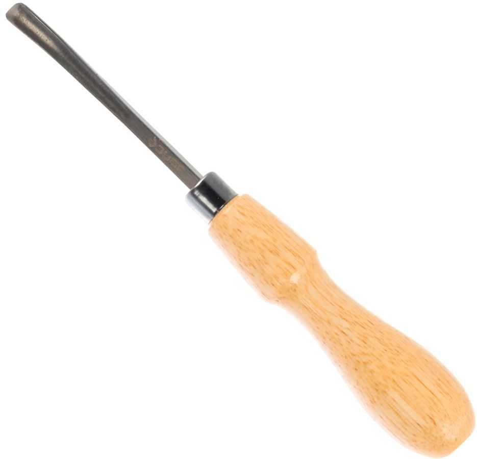 Набор резцов фигурных профессиональных по дереву ЗУБР 18373-H6, Cr-V, 6 предметов в блистере - фото