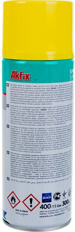 Краска аэрозольная 400 мл Akfix, цветная RAL - фото