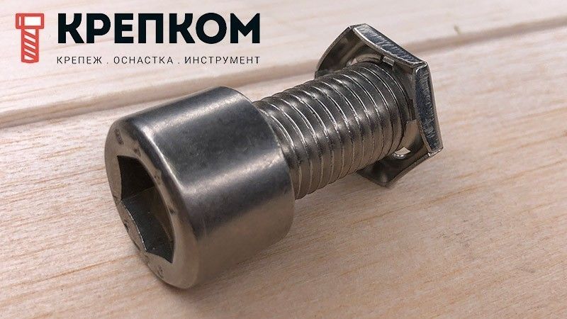 Гайка стопорная DIN 7967 пружинная, нержавеющая сталь А2 (1.4310) - фото