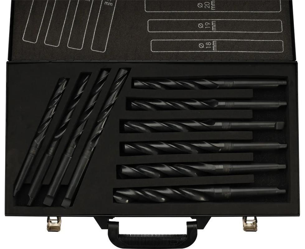 Набор сверл по металлу 14-23 мм HSS-R 118° DIN 345 H-Tools PRO 204001HT, 10 шт - фото