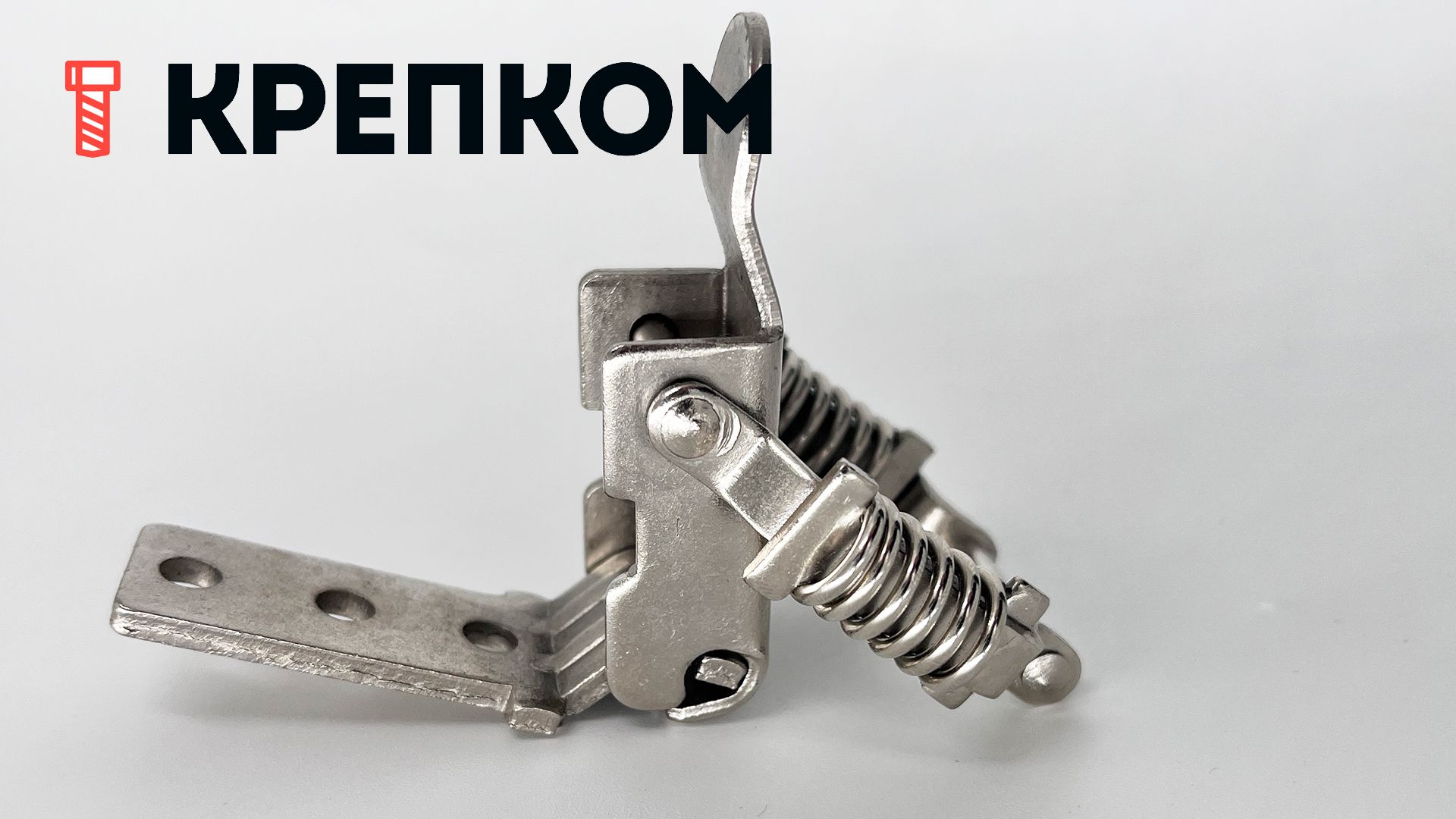 Замок-защелка натяжной L=67 B81, сталь никелированная - фото