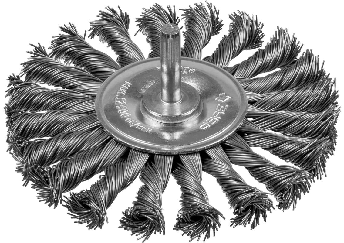 Щетка дисковая жгутированная 100 мм для дрели Профессионал ЗУБР 3522-100 - фото