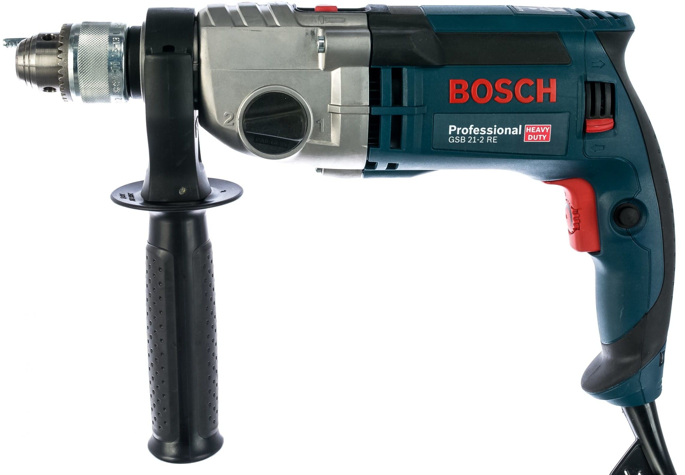 Ударная дрель 1100 Вт BOSCH GSB 21-2 RE 060119C500 - фото