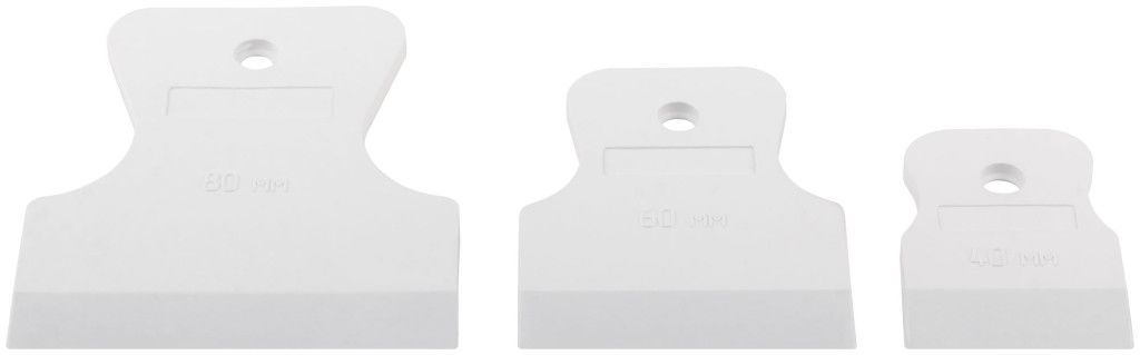 Набор шпателей резиновых 40-60-80 мм КУРС 06853, 3 шт - фото