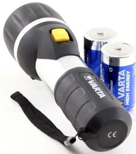 Фонарь светодиодный ручной 58 люмен 2D Varta Led Day Light 17611101421М - фото