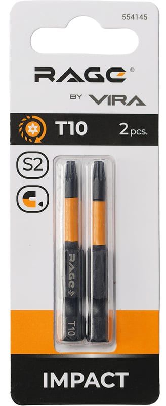 Набор ударных бит Torx 50 мм Impact Rage by VIRA, 2 шт - фото