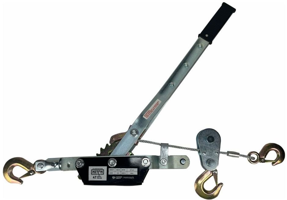 Лебедка рычажная гаражная CP 4002, 4 т, канат 3 м, двойной храповый механизм HITCH SZ073186 - фото