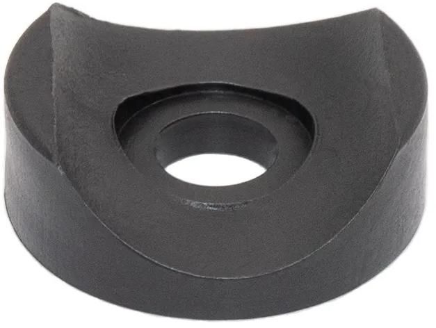 Подпятник для труб или прутков круглого сечения 22 мм ПД22-6ЧН, пластик, черный (RAL 9005) - фото