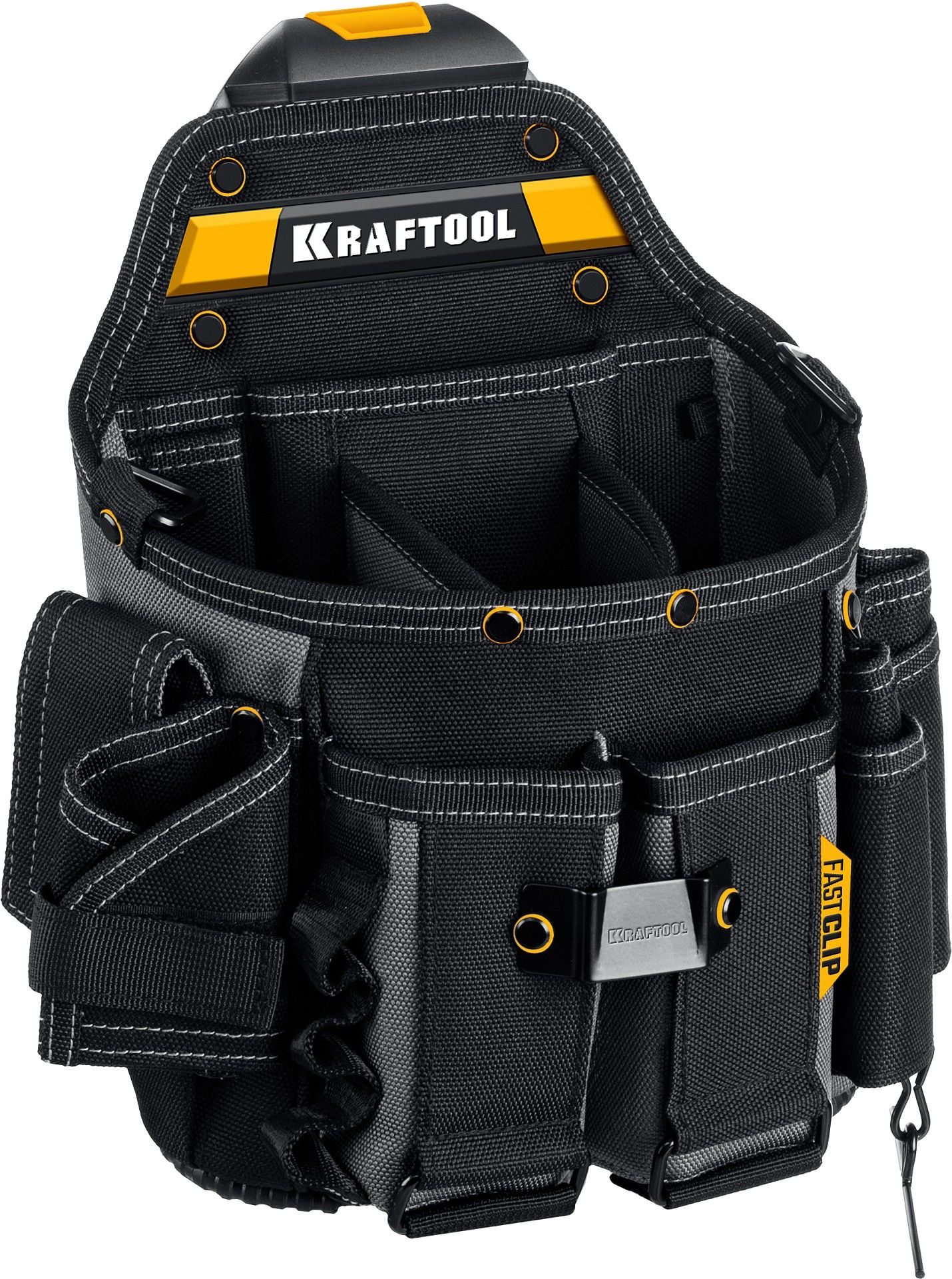Сумка электрика с креплением FastClip KPB- 23 Kraftbuilt Kraftool 38766 - фото