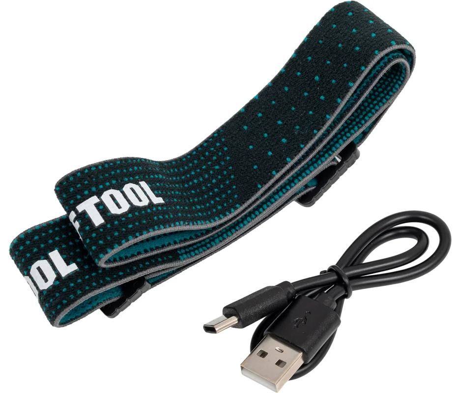 Фонарь налобный аккумуляторный, 550 лм, 3 режима, 1800мАч KH-5 Kraftool 56454 - фото