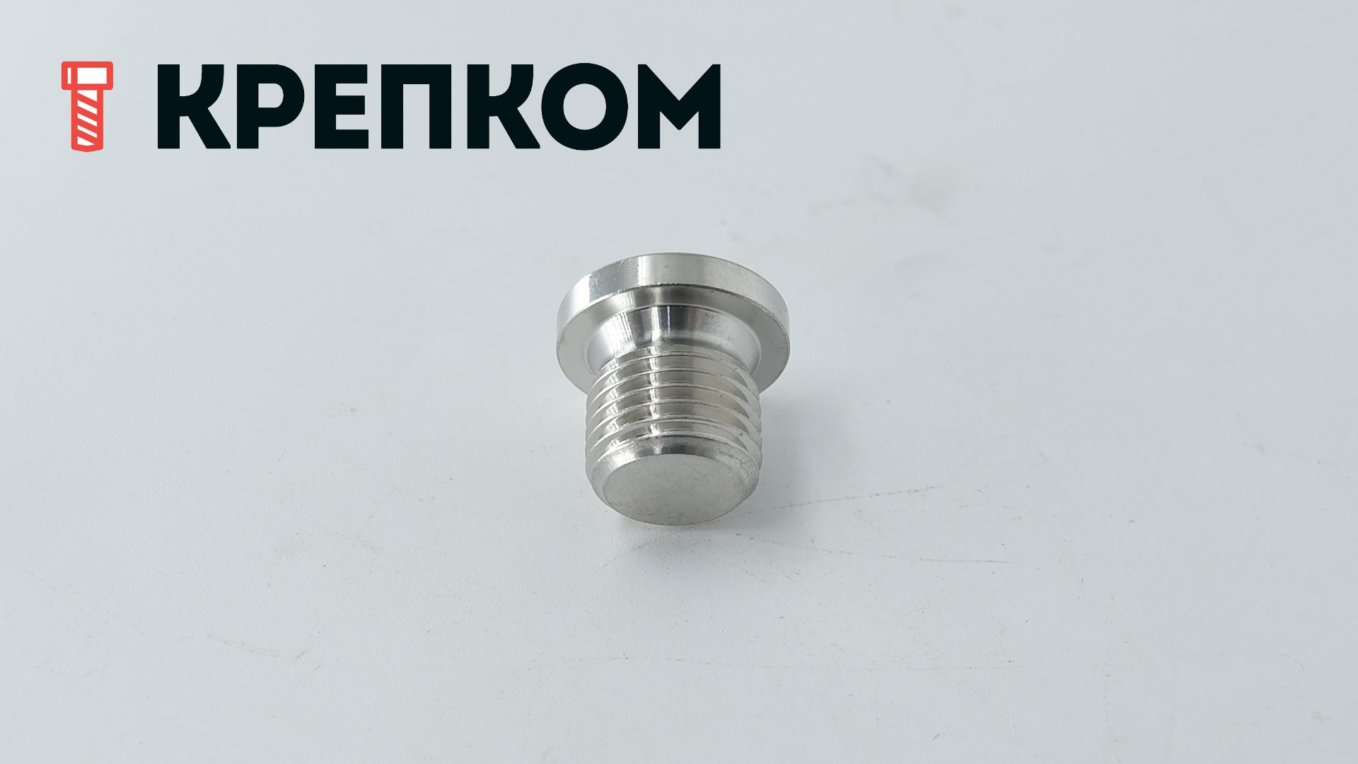 Пробка-заглушка дюймовая с буртом и внутренним шестигранником DIN 908, нержавеющая сталь А4 - фото