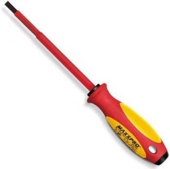 Отвертка диэлектрическая плоская SL10х1,6 стержень 200х10 мм Witte MAXX VDE 53708 - фото