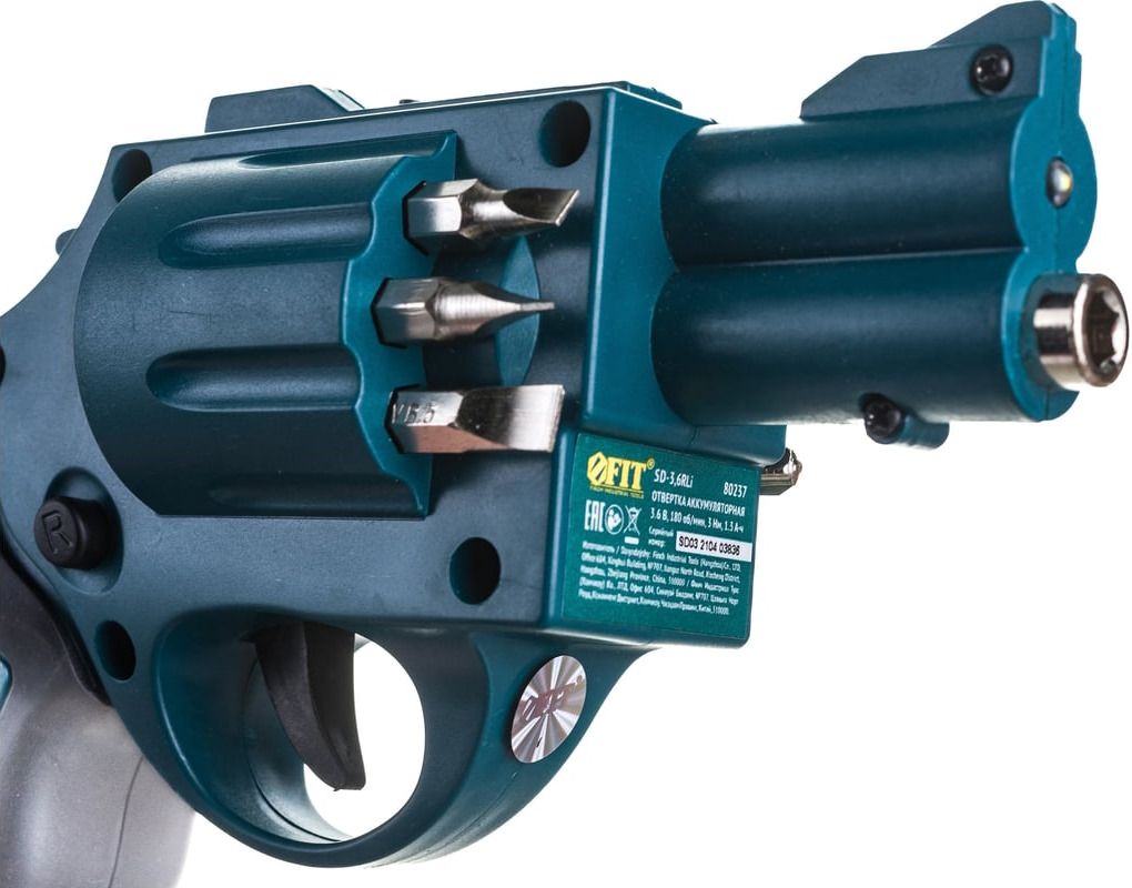 Отвертка аккумуляторная Li-Ion FIT Револьвер 80237 - фото