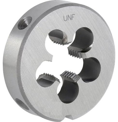Плашка круглая левая дюймовая резьба UNF 1/4-28 HSS DIN EN 22568 (DIN 223) GSR, B00475130 - фото
