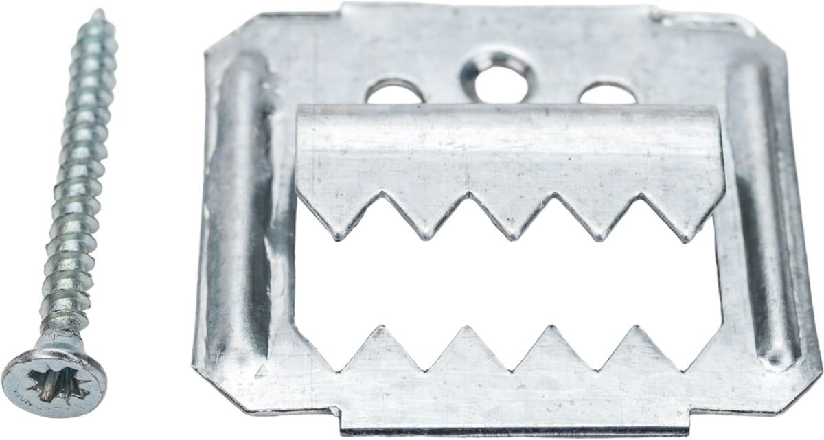 Крепеж для вагонки усиленный (Кляймер-У2) ЗУБР, оцинкованная сталь - фото