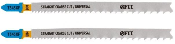 Полотно универсальное, фрезерованные зубья, переменный шаг, 132/106 мм T345XF FIT 40905, биметалл - фото