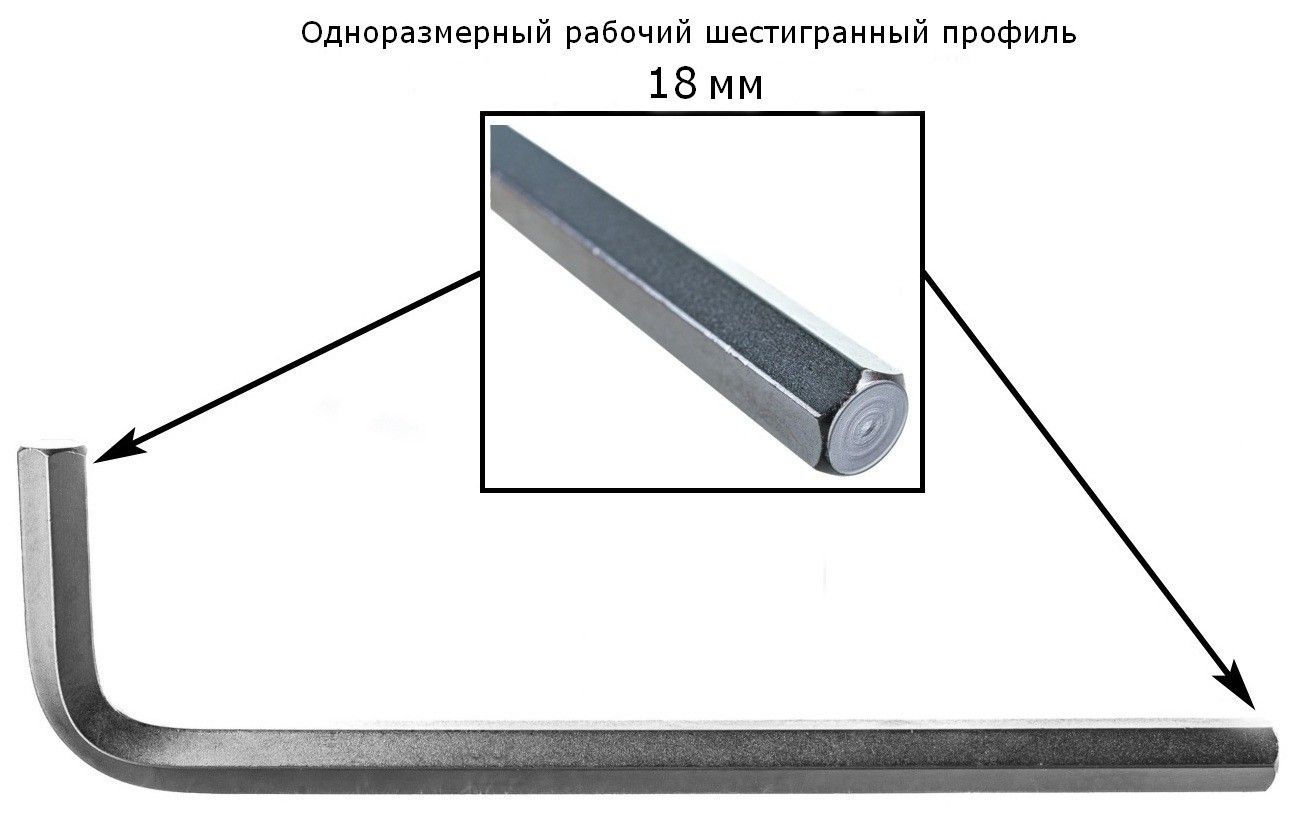 Ключ торцевой шестигранный удлиненный H18 Jonnesway H02M118 - фото