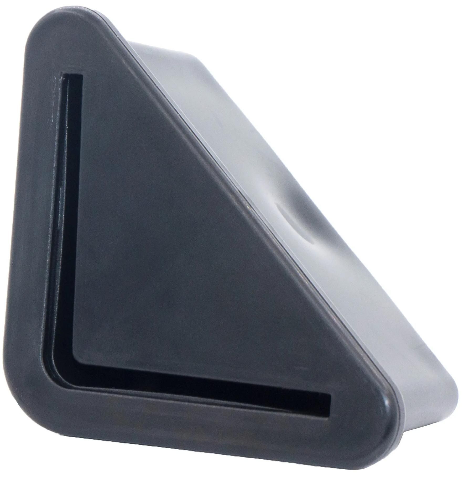 Опора с резьбовым отверстием M10 для равнополочных уголков 40х40 мм У40-40М10ЧН, пластик - фото