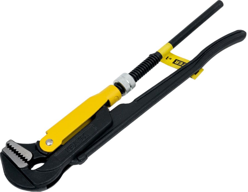 Ключ трубный рычажный с прямыми губками Hercules-L Stayer - фото