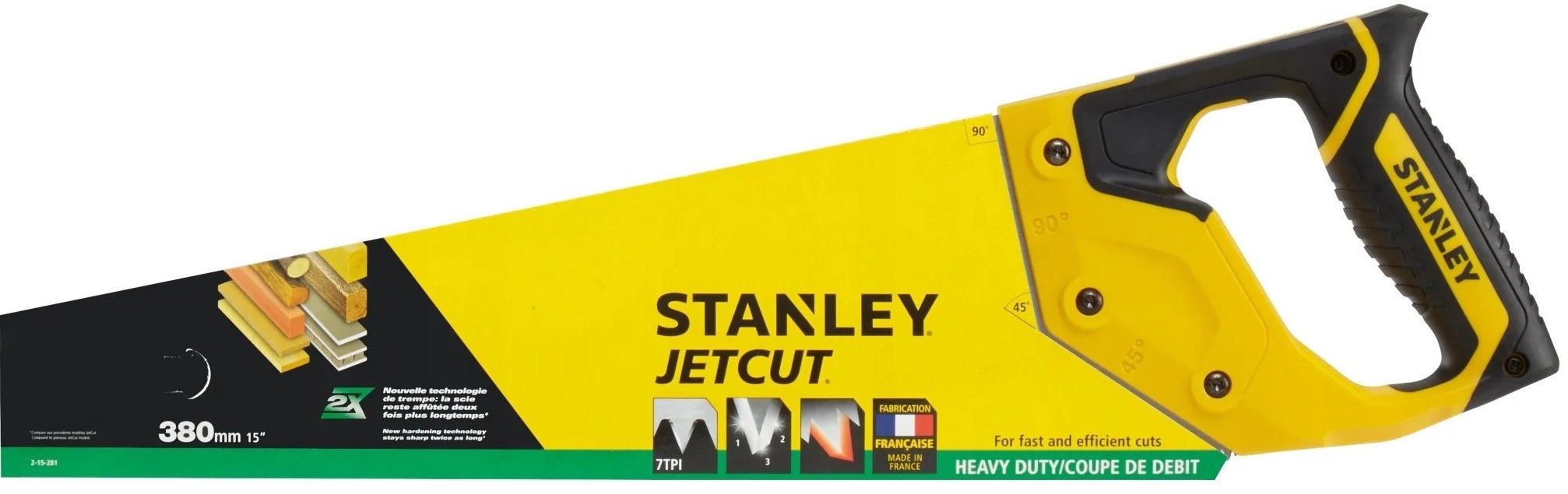 Ножовка по дереву 380 мм STANLEY Jet-Cut SP 2-15-281 - фото