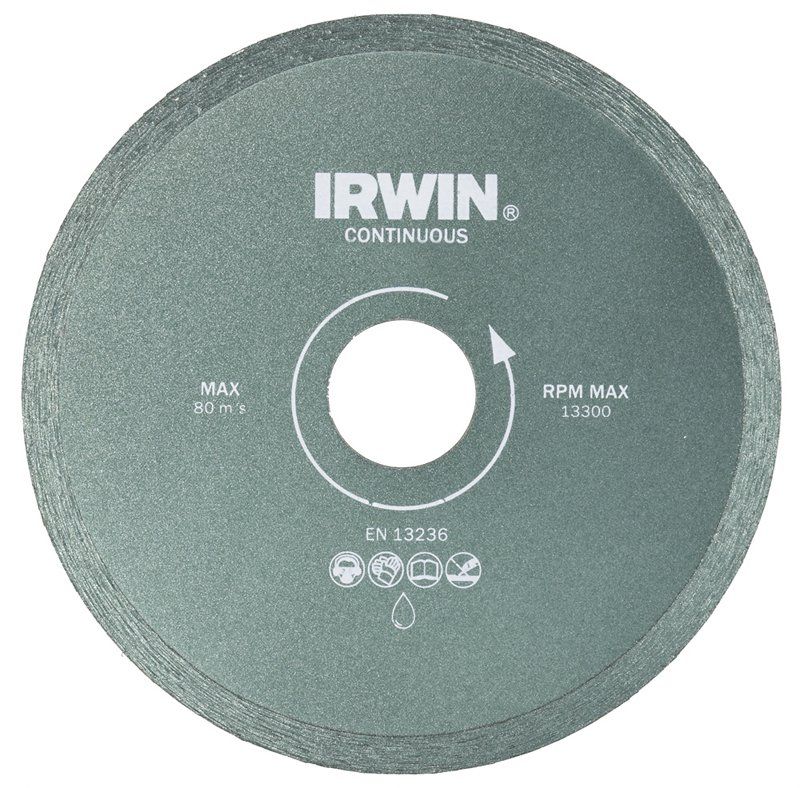 Диск алмазный по керамике IRWIN 10505937 180мм / 25,4 (мокрая резка) - фото