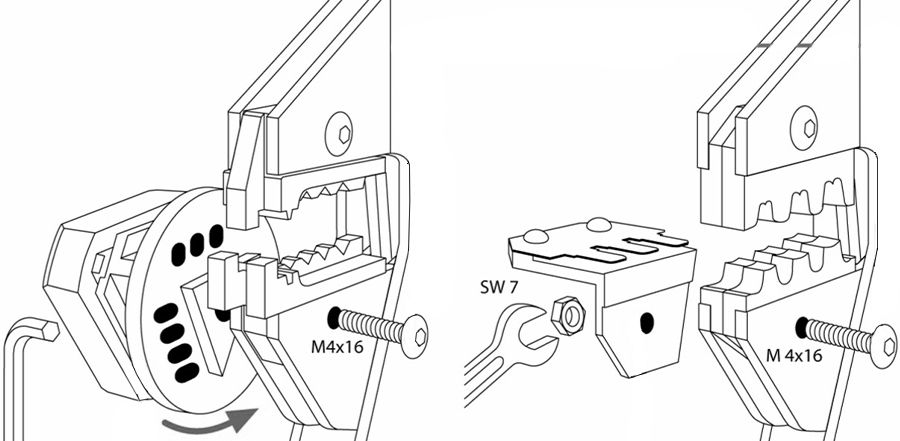 Локатор для PEW 12 и CM 25 для точеных контактов 1,5 / 2,5 / 4 / 6 мм² Rennsteig RE-624072001 - фото