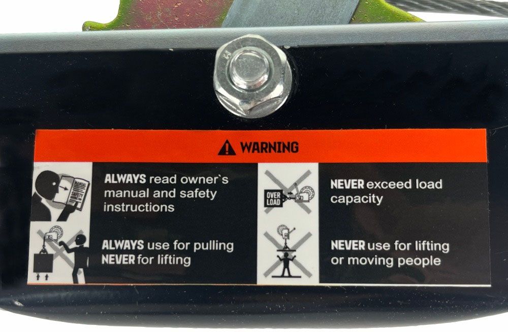 Лебедка рычажная гаражная CP 2001, 2 т, канат 2,5 м, одинарный храповый механизм HITCH SZ073184 - фото