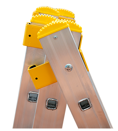 Лестница трехсекционная 3х18 Алюмет P3 9318, алюминий - фото