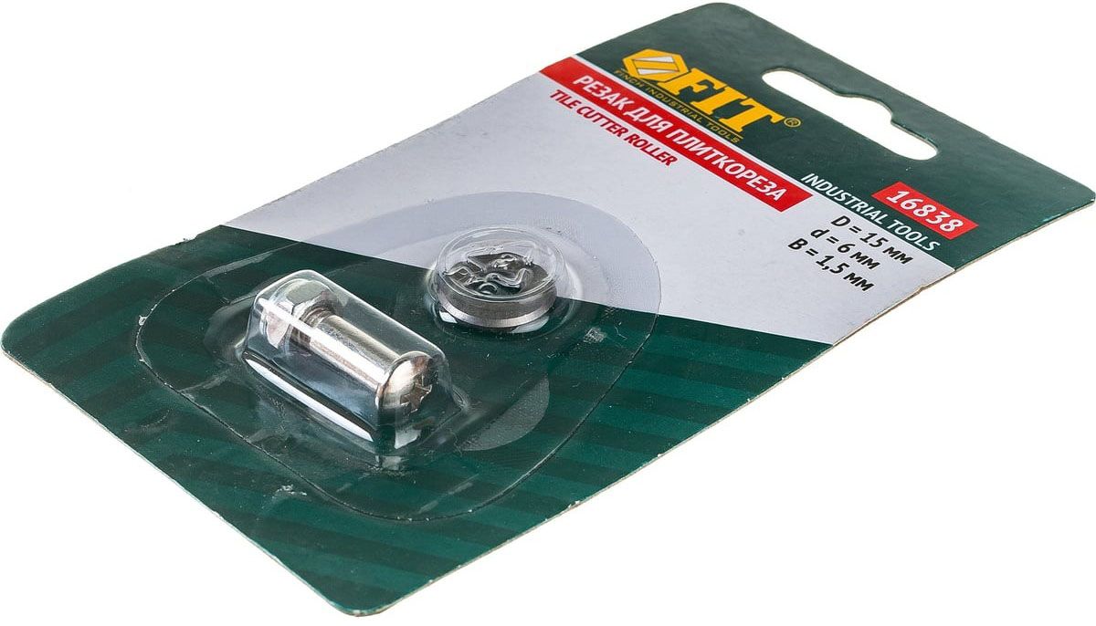 Резак (колесо) запасной для плиткореза 15х6х1,5 мм, FIT 16838 - фото