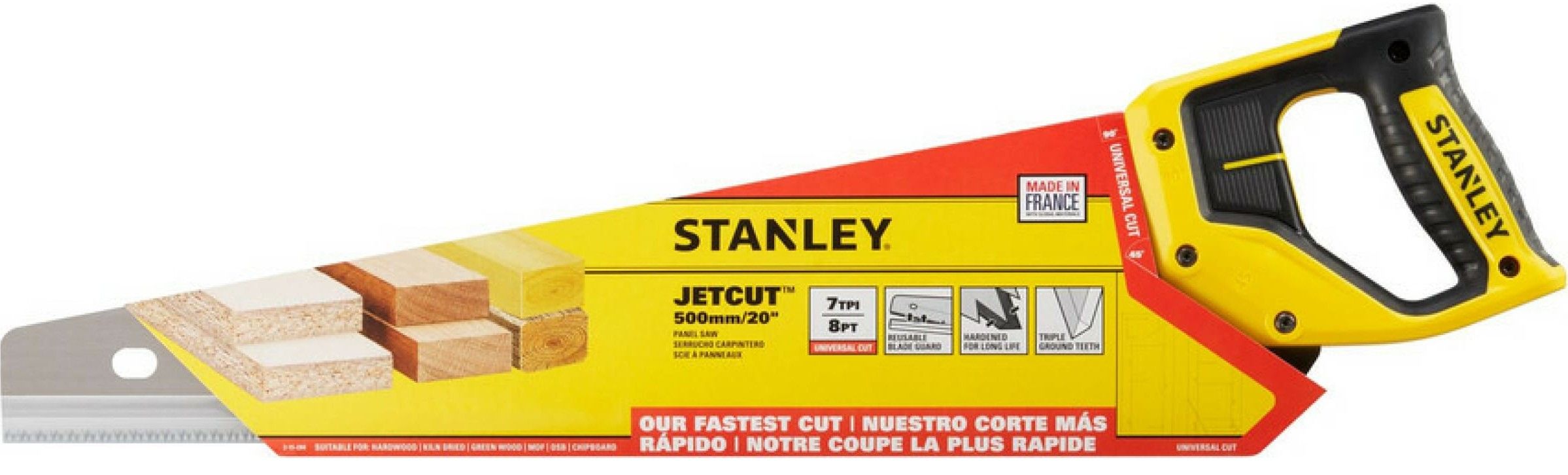 Ножовка по дереву 500 мм STANLEY Jet-Cut 2-15-288 - фото