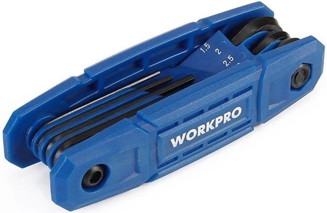Набор складных шестигранных ключей 1,5-8 мм Workpro WP222031, 8 штук - фото