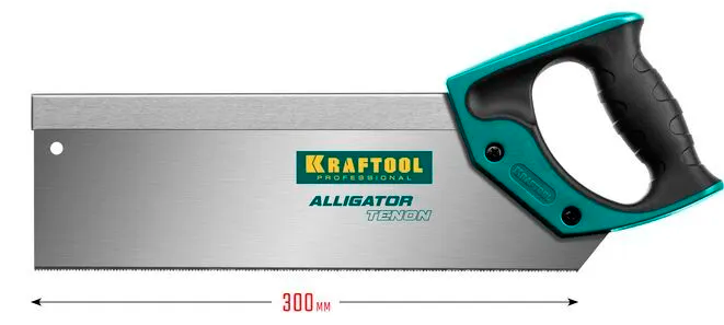 Ножовка 300 мм с обушком для стусла Alligator Tenon 15 Kraftool 15228-30 - фото